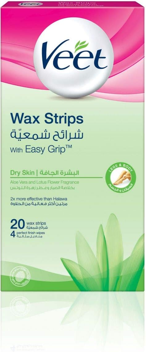 Veet Wax Strip For Dry Skin 20 Pcs